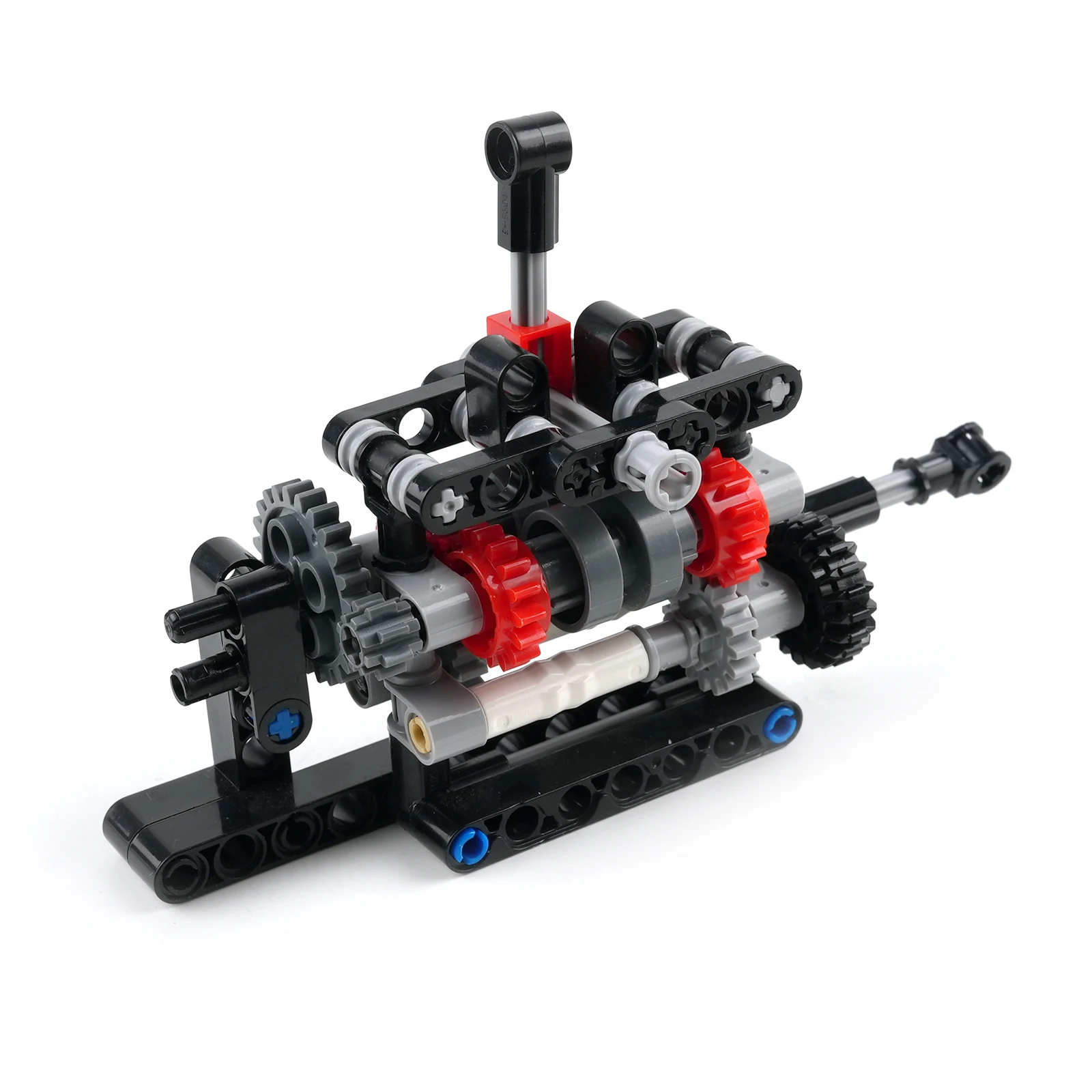 Kit di blocchi di costruzione del cambio manuale a 4 velocità Modello di ingegneria fai-da-te con ingranaggi differenziali Giocattoli tecnici MOC di piccole particelle