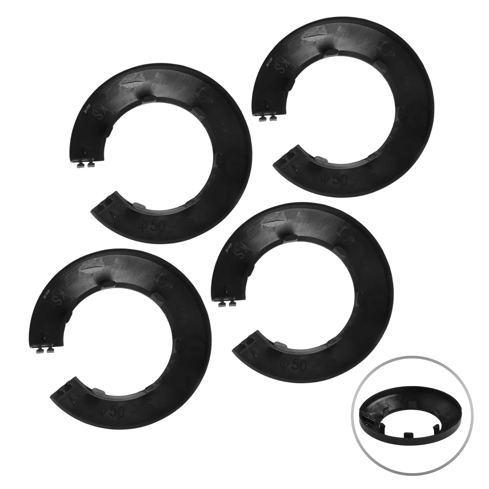 Escutcheon PP Plastic Black Pipe Cover Drain Line Faucets Decoration X Mm Angle Valves X Mm Pipe Cover Decoration