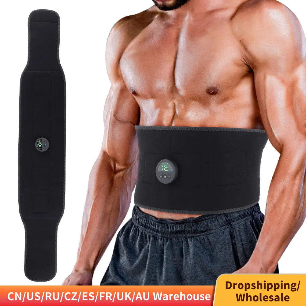 Ems Puls Körper massage gerät Gürtel Smart Bauch Muskels timulator Fat burner Taille Gewichts verlust Körper Abnehmen Massage Fitness 1pc