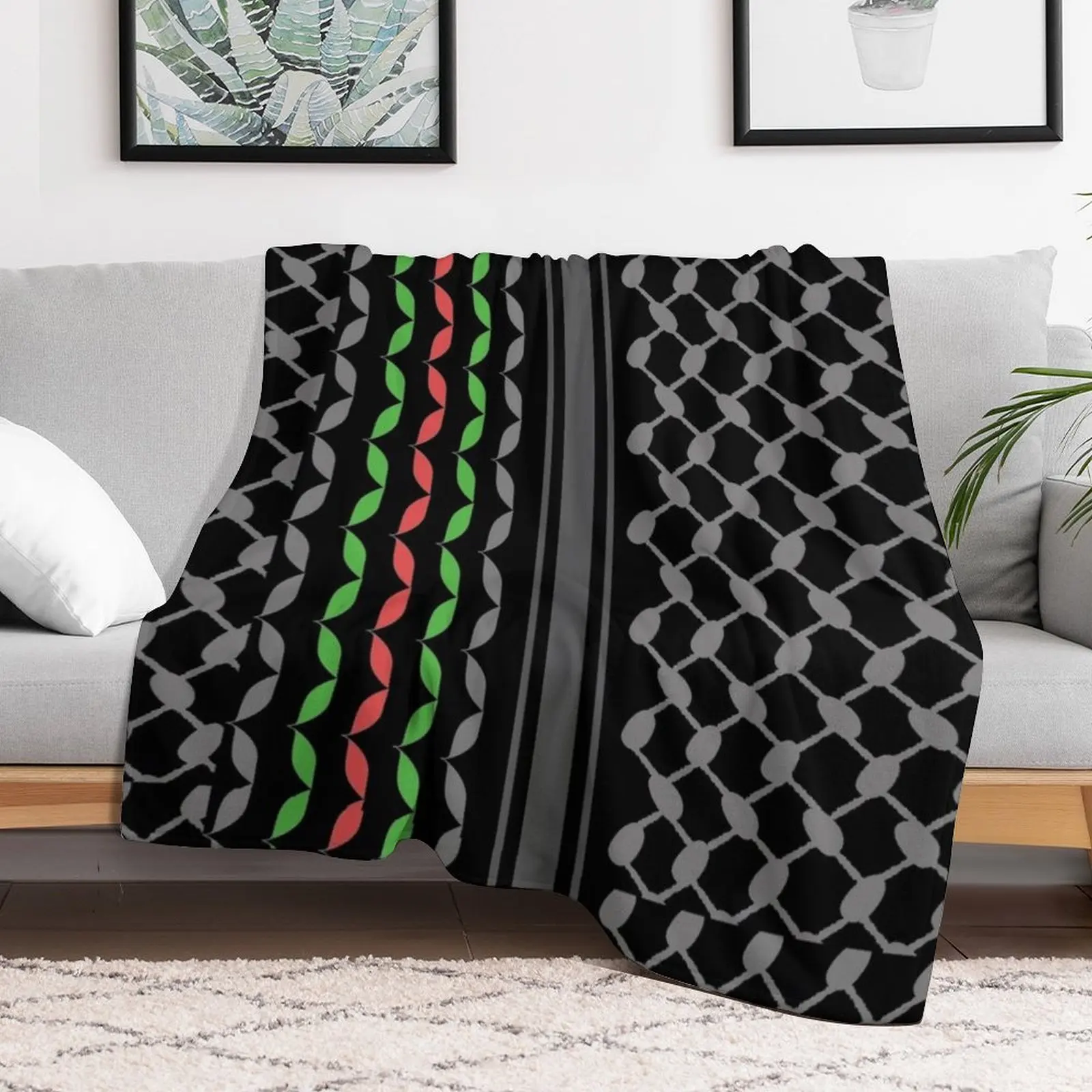 Multi Colors Keffiyeh in Black Throw Blanket Summer Beddings for sofa Baby Luxury Thicken Blankets