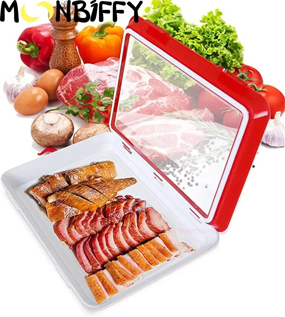 Creative Food Trays Plastic Vacuum Storage Containers with Lid Magic Elastic Fresh Container Stackable Reusable kitchen cozinha