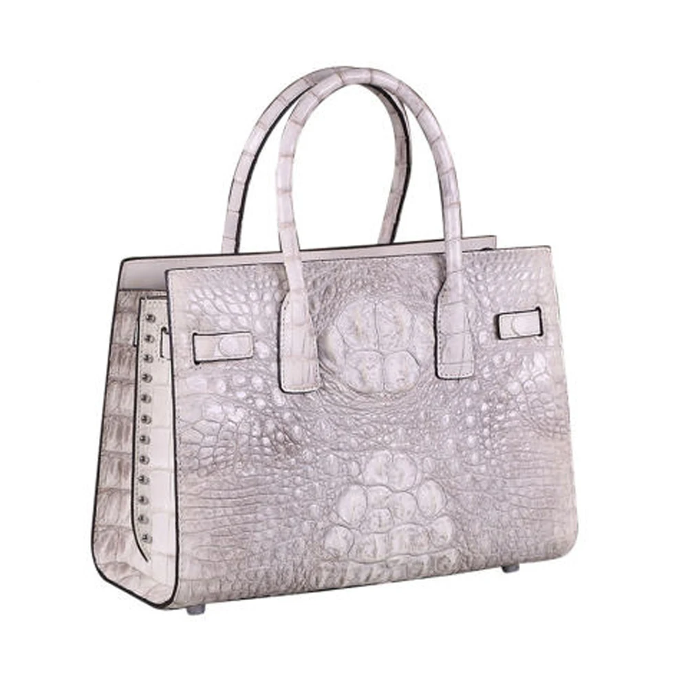 

KEXIMA Heimanba new Himalayan white crocodile leather women bag Leather bone leather lady handbag female bag large capacity