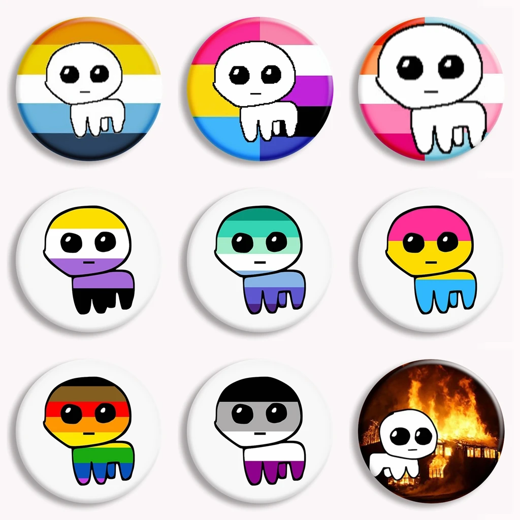 

Autism Tbh Creature Yippee Soft Button Pin Rainbow Transgender Non-binary Intersex Pride Flag Brooch Badge Bag Decor Accessories