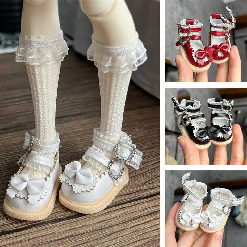 Fashion Cute 30cm Doll Shoes Princess Shoes 1/6 Bjd Doll Shoes 4 To 4.5cm Foot Wear Doll Accessories Girl Kids Toy Gift