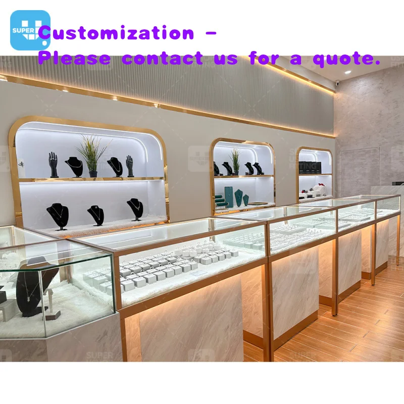 

custom.Custom Metal Jewellery Display Showcase Rectangle Glass Jewelry Display Counter Table Jewelry Shop