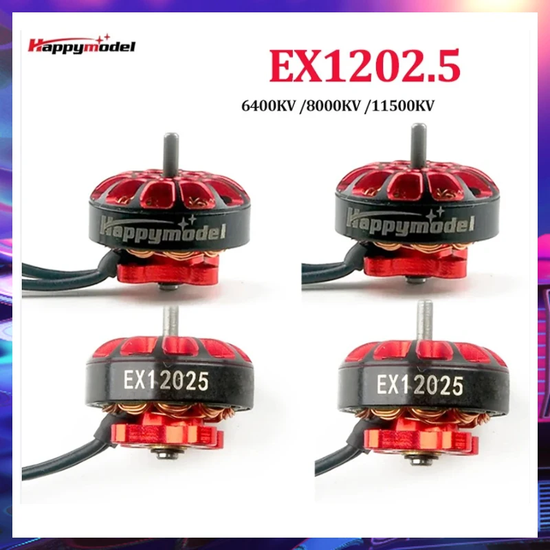 HappyModel EX1202.5 1202.5 6400KV 8000KV 11500KV 1-3S Brushless Motor for RC FPV Racing Freestyle 3Inch Toothpick Drones