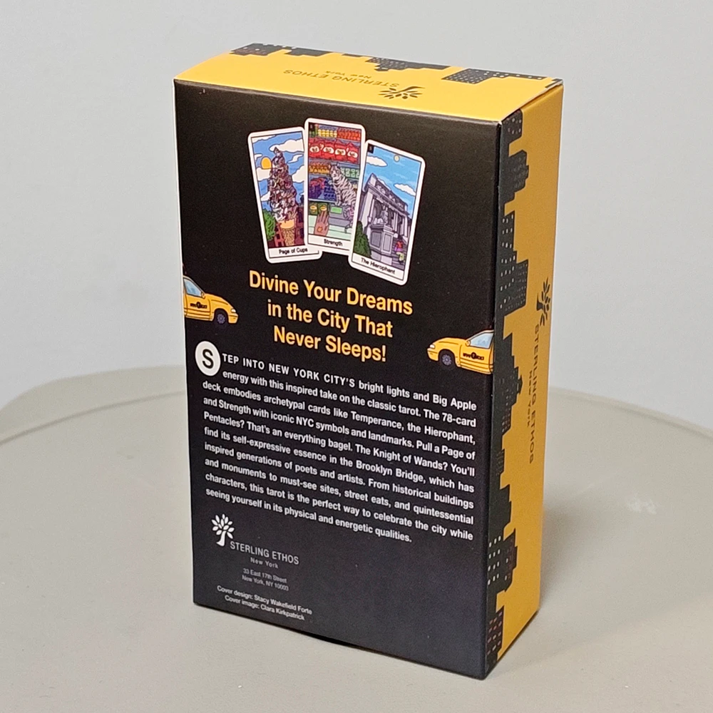Tarot de Nueva York: Mazo de 78 Cartas de Adivinación del Big Apple – Cartas de Tarot Modernas con Temática de la Ciudad de Nueva York de 12*7cm para Místicos Urbanos