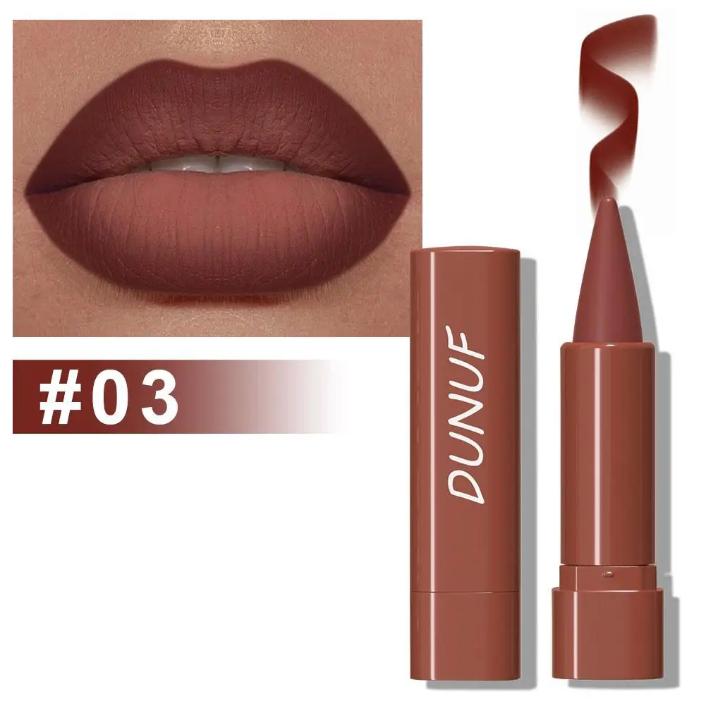 Tapered Gradiënt Lip Liner Mat Zwart Bruin Fluwelen Lip Niet Contouren Waterdichte Tint Lippenstift Make-Up Lipliner Krijt Stic W2T7