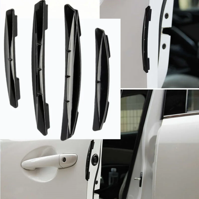 4PCS/Set Universal Car Door Edge Guards Trim Molding Scratch Collision Protection Strip Auto Accessories for Auto Crash Barriers