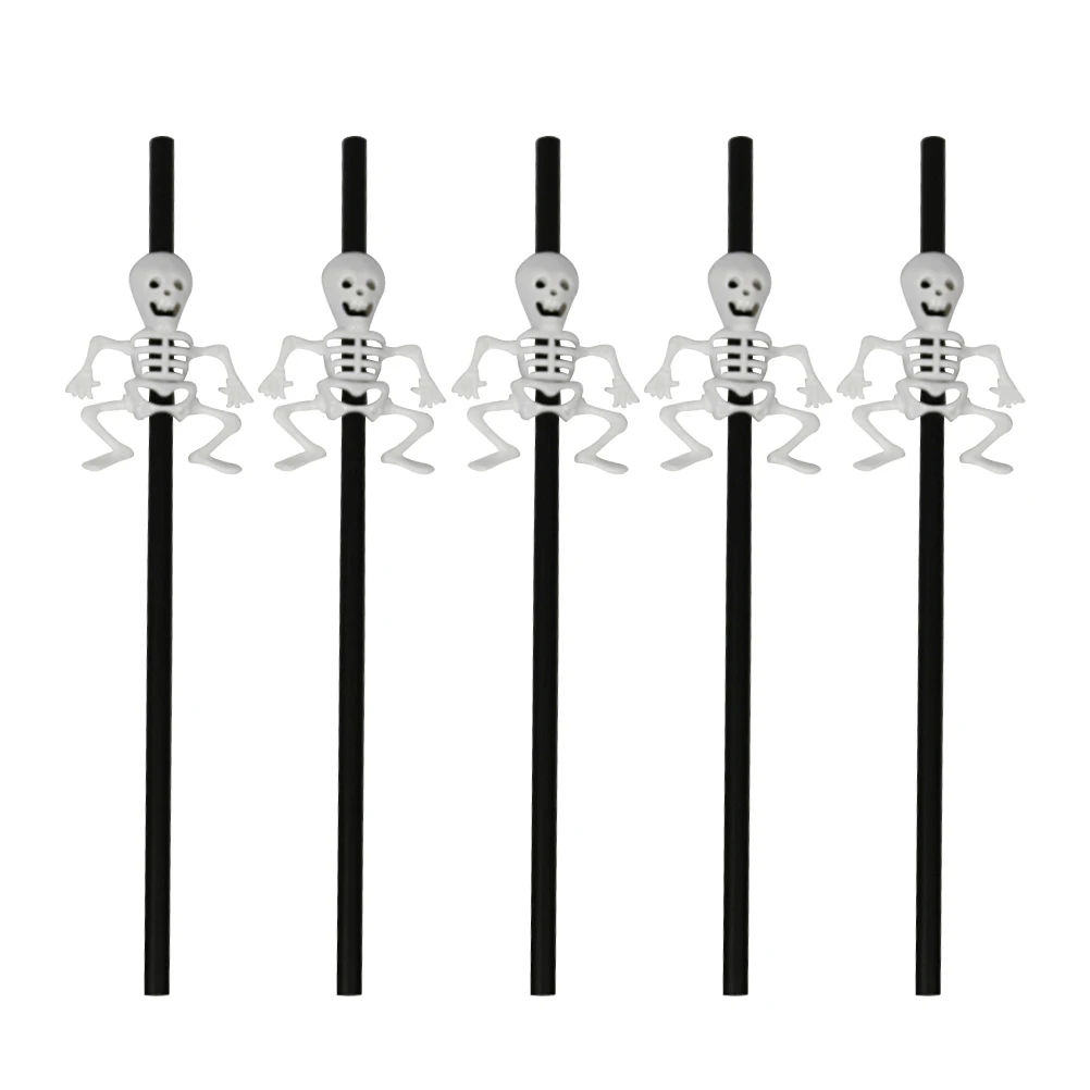 

10 Pcs Straw Reusable Cauldron Halloween Decor Drinking for Ktv Design Bar Make up