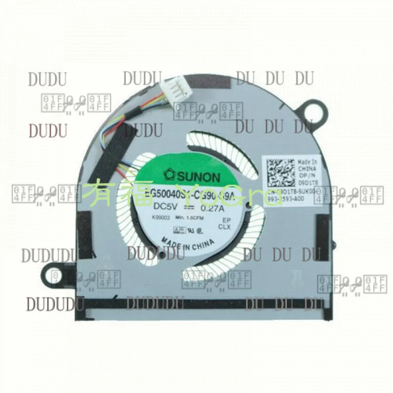 

ZZ For DELL Latitude7400 2 in 1 Cpu Cooling Fan 09D1T8 EG50040S1-CG90-S9A Cooler