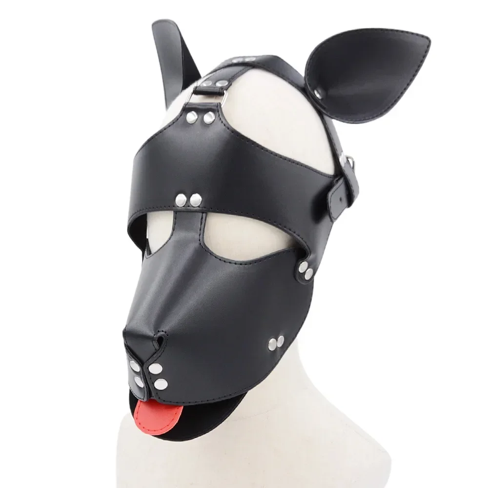 Dog Mask Hood Slave Cosplay Fetish SM Adult Games Erotic Sex Toys For Couples Restraint Sex Shop Bdsm Bondage