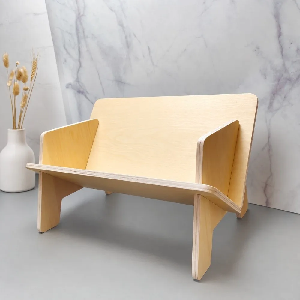Wood Material Wooden Bookshelf Solid Wooden Tone Tabletop Organizer Freestanding Rectangular Shape Desk Storage Rack