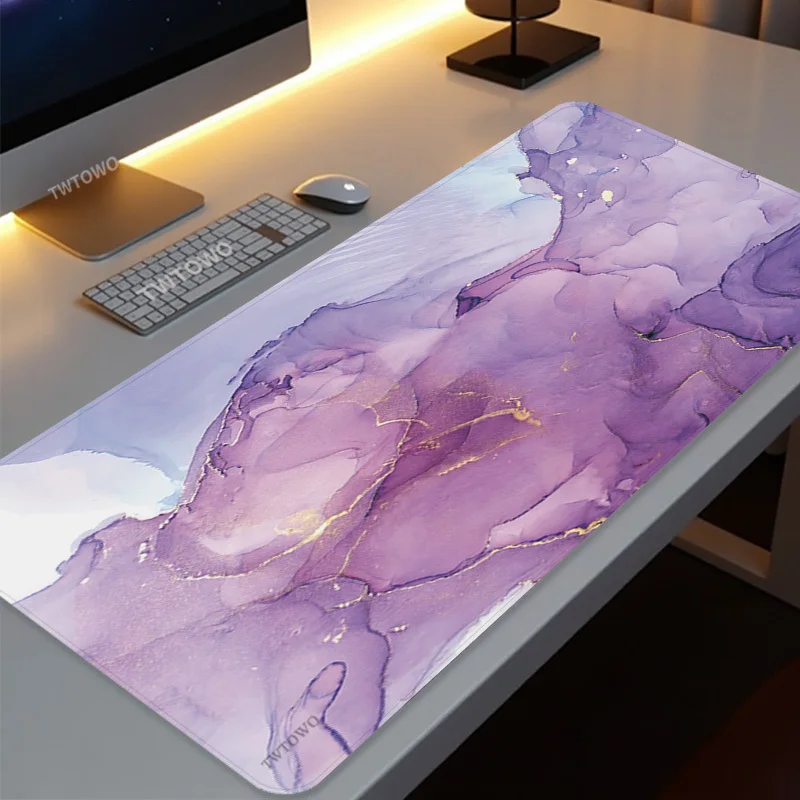Mouse Pad Marble Gaming XL Large Home HD Mousepad XXL Playmat Desk Mats Natural Rubber Non-Slip Computer Table Mat Mice Pad