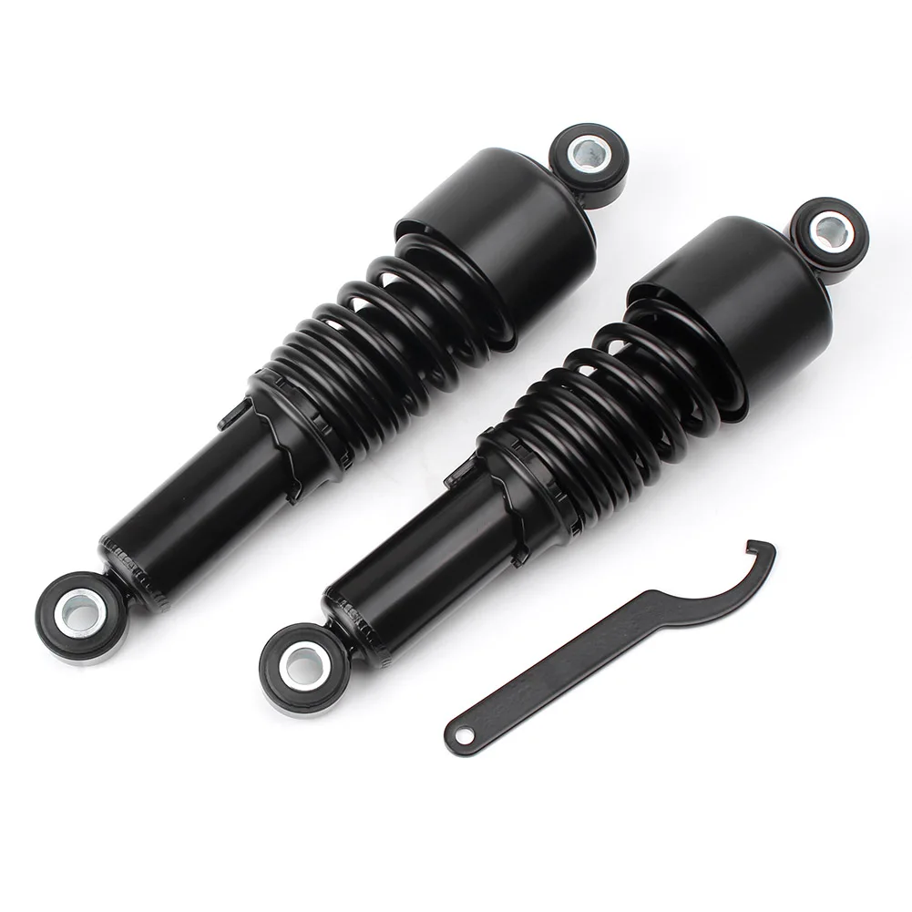 

1Pair 279mm Motorcycle Black Rear Shock Absorber Suspension Cushion Damper For Harley Davidson