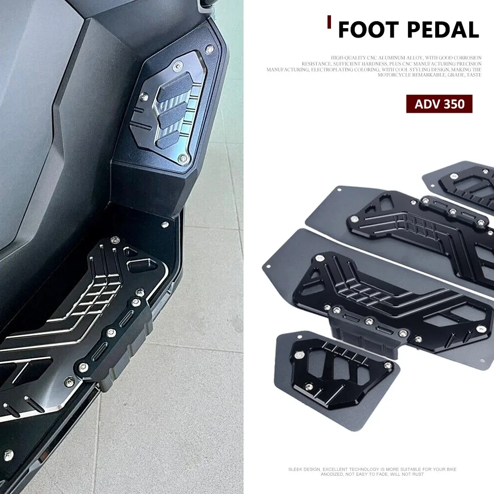 

New For HONDA ADV350 ADV-350 ADV 350 adv 350 2022 2023 Motorcycle Accessories Footrest Footpads Foot Pegs Pedals Plate Pads