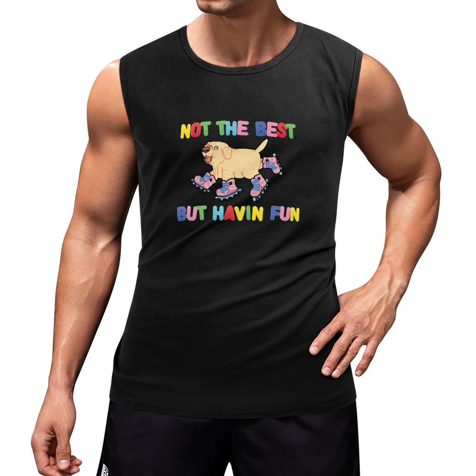 

New Not The Best But.... Tank Top vest for men Men's summer clothes t shirt gym new in tops & t-shirt