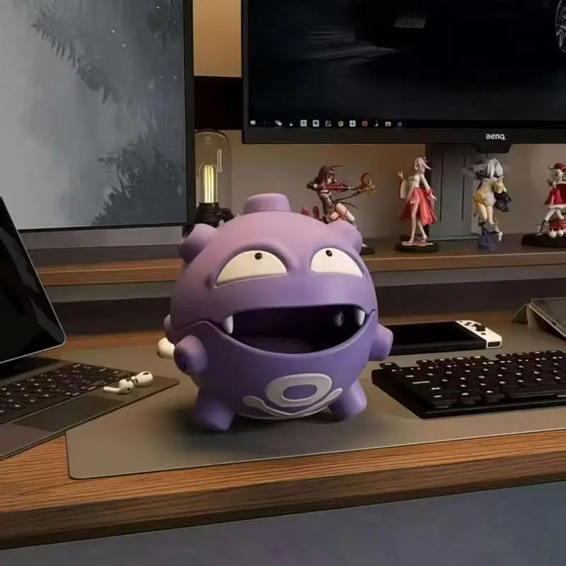 Heißer Cartoon Pokémon Weezing Mückenspiralenhalter Anime Indoor-Räucherstäbchenhalter Schlafzimmerfiguren Desktop-Dekoration Aufbewahrungs-Spielzeug Geschenk