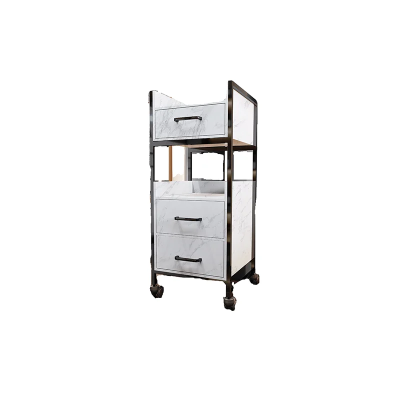 

Premium Glam Trolley Storage Modern Luxury Aesthetic Organizers Trolleys Nordic Auxiliary Carrello Parrucchiere Salon Furniture