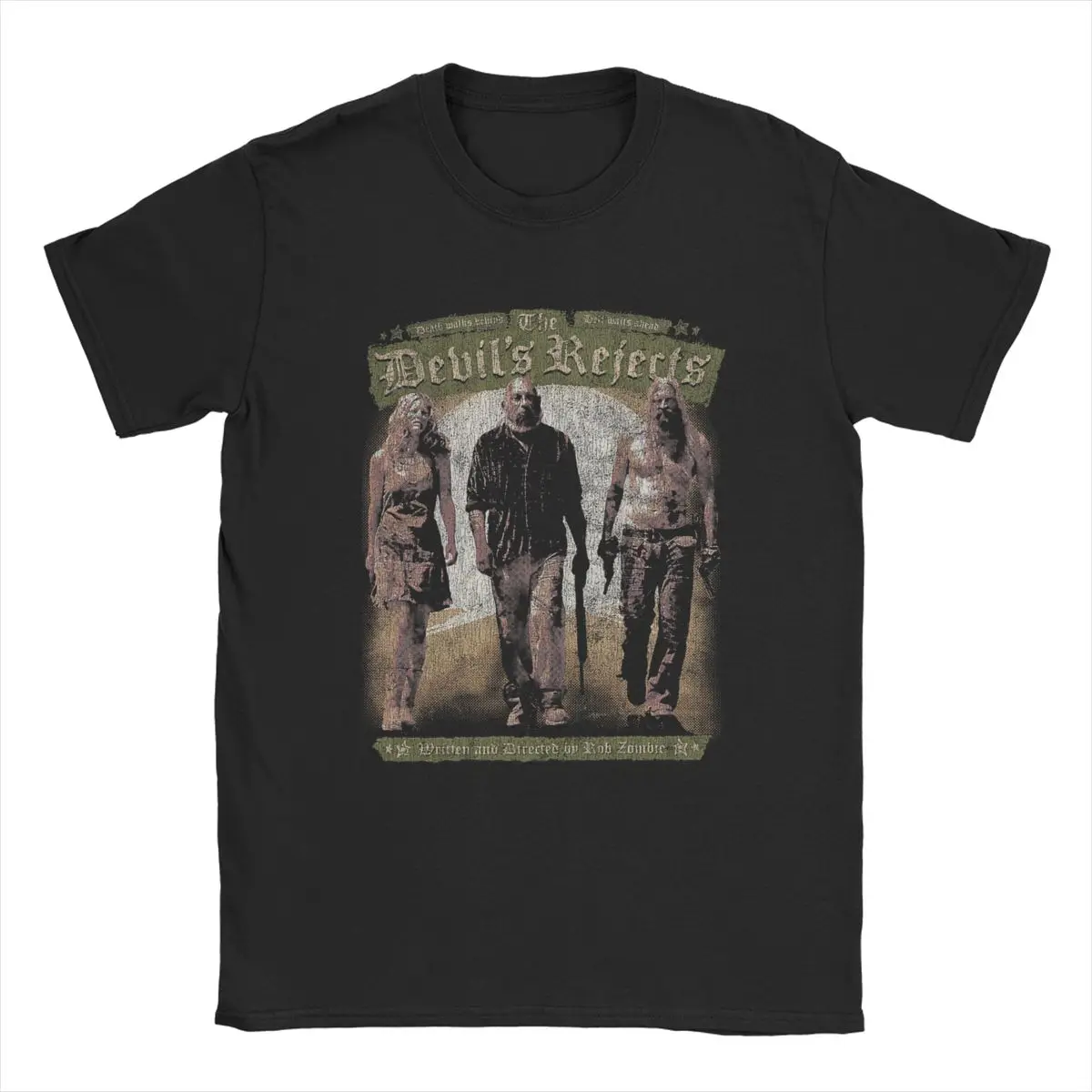 The Devils Rejects horror captain spaulding movie scary house of 1000 corpses halloween 100% Cotton T Shirts Short Sleeve Tops view 4