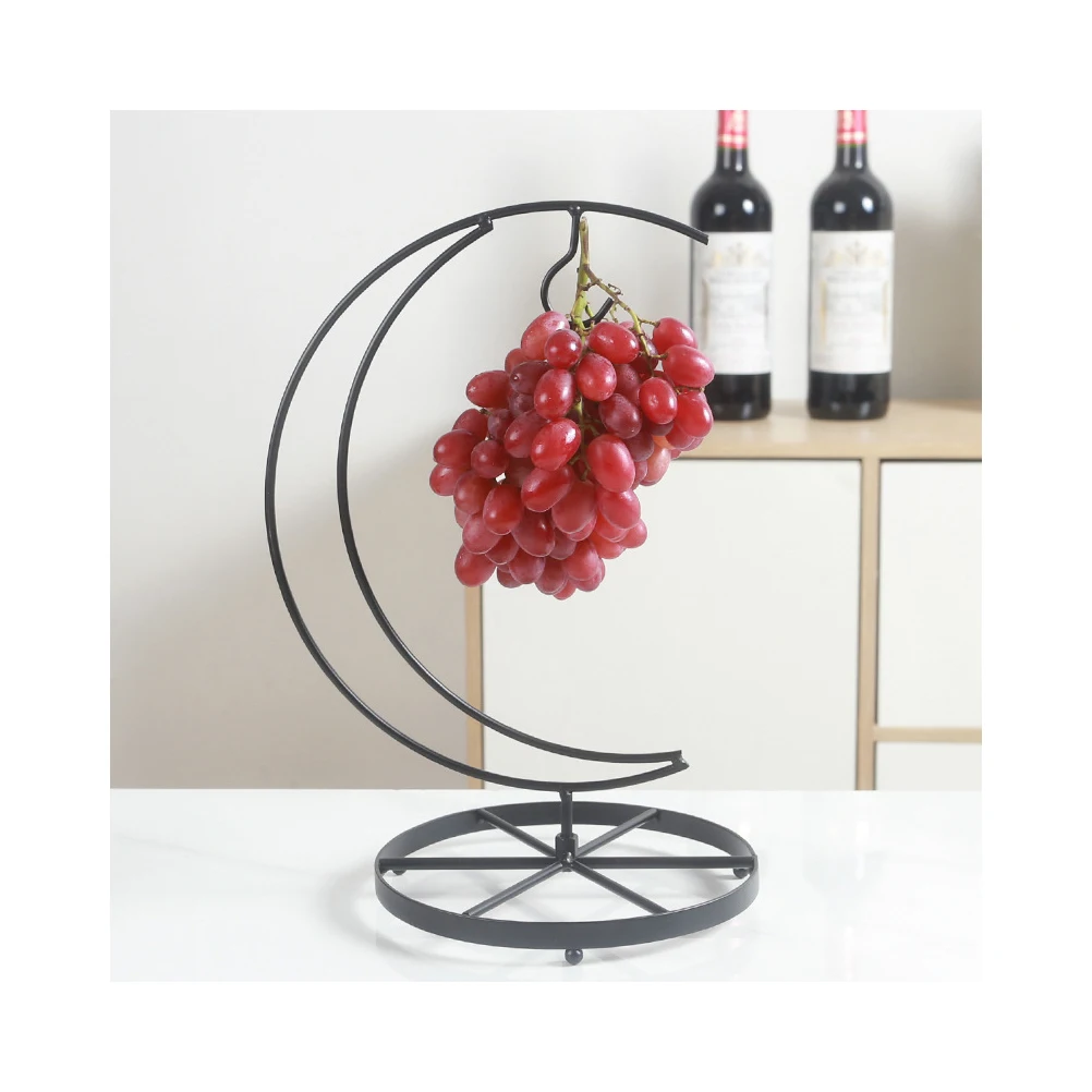 

Fruit Plate Iron Hanging St Black Iron St Container Fruit Hanger Bowl Rack Kitchen Supplies Grape Display