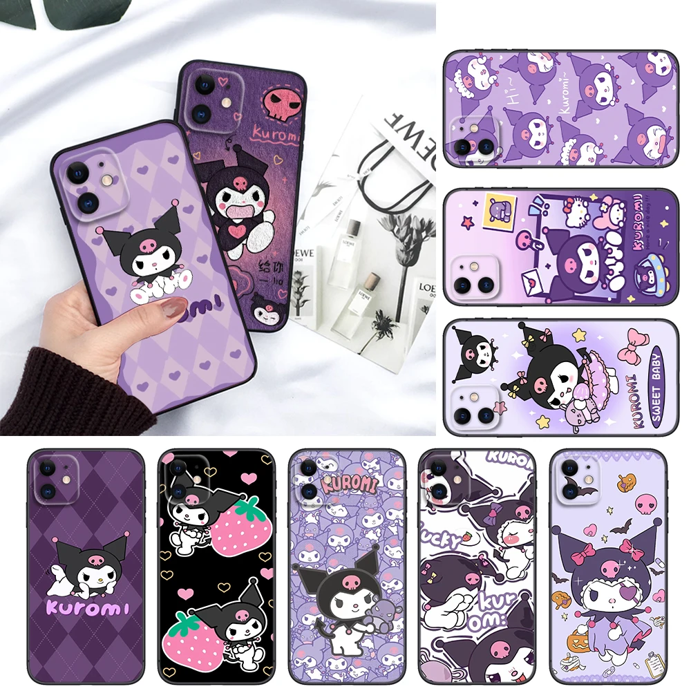 cute Kuromi cartoon Soft Case for Huawei Y5P Y6P Y7A Y8P Y9A Y6 Y7 Y8S Y9S Y9 Nova 9 9I 4E 5T 7 Mate 10 Lite 20 Pro P30