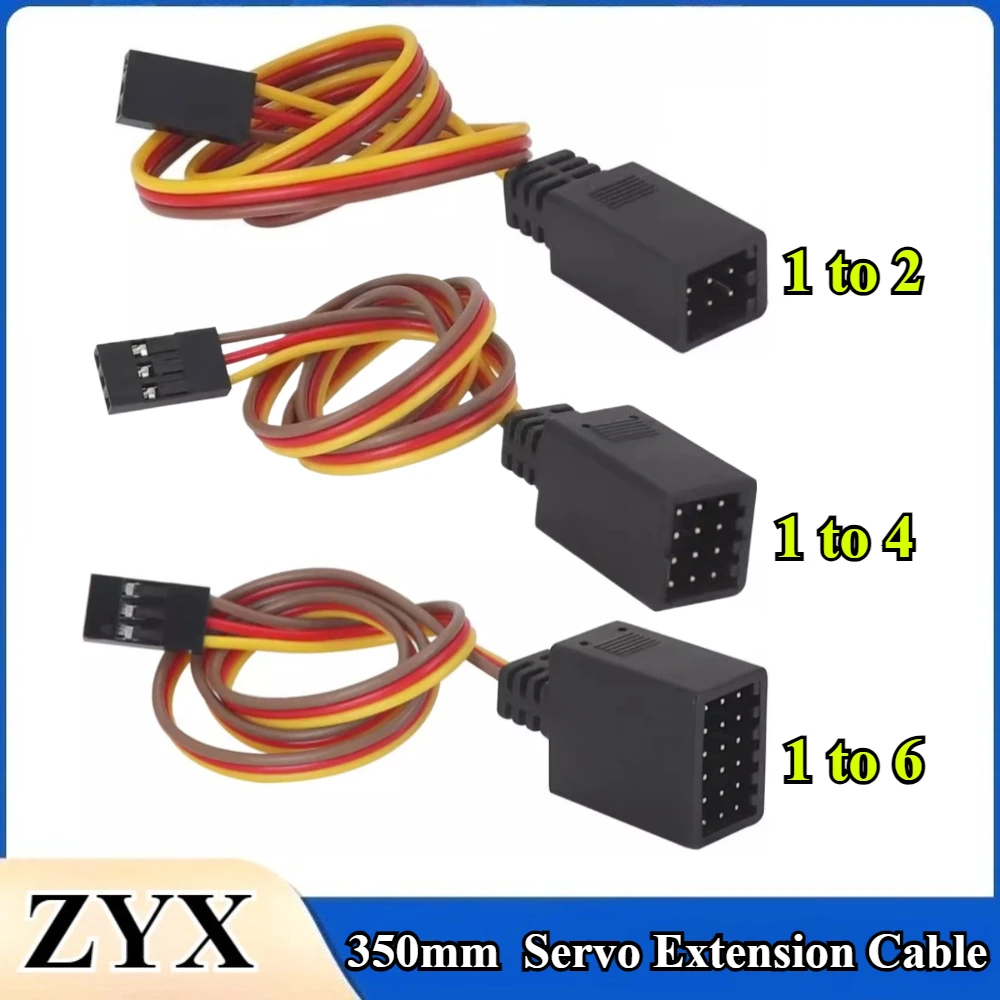 350mm Y Type Extended Line Extension Lead Wire Cable For JR Futaba Y Harness Servo Lead Extension For RC Car/Ship/Helicopter