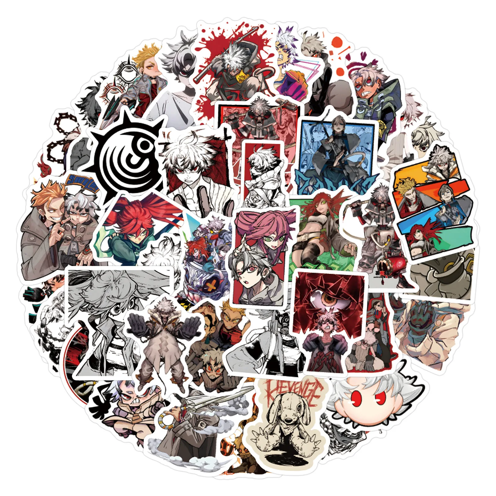 

60PCS GACHIAKUTA Comics Anime Stickers Waterproof Graffiti Decoration Toys Creative Decorative Scrapbook Scooter Desk Bicycle