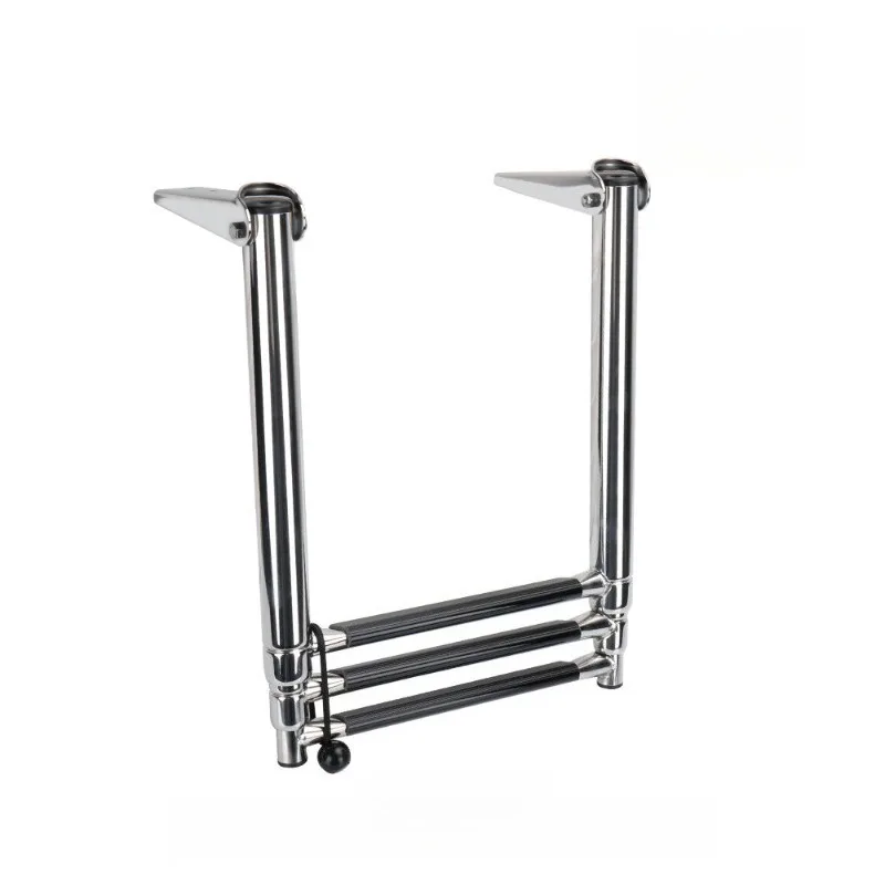 Marine launching ladder, stainless steel deck ladder collapsible retractable ladder, ship boarding ladder pedal gangway ladder