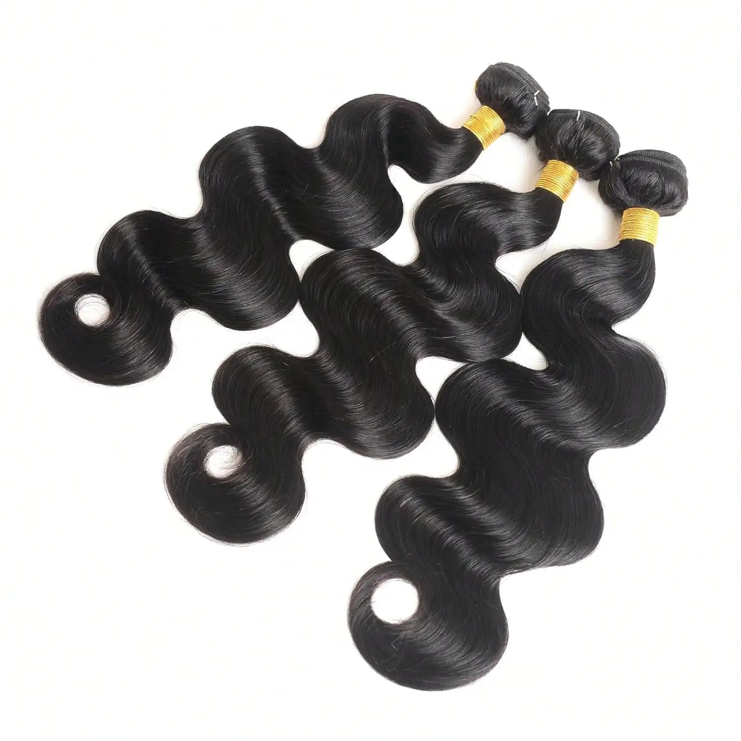 28 30 32 Inch Body Wave Bundles Human Hair Human Hair Bundle Unprocessed Brazilian Virgin Hair 3 Bundles Human Hair Extensions For Women Natural Color image 2