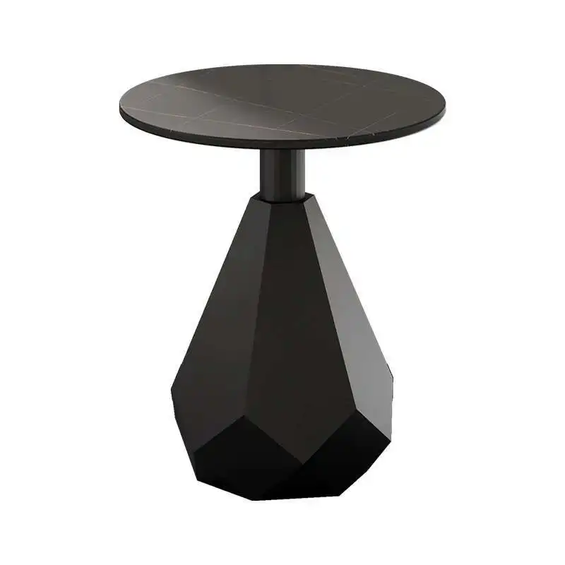 Table basse circulaire en métal pour salon, petite table basse design en marbre, mini comptoir doré, meubles nordiques modernes