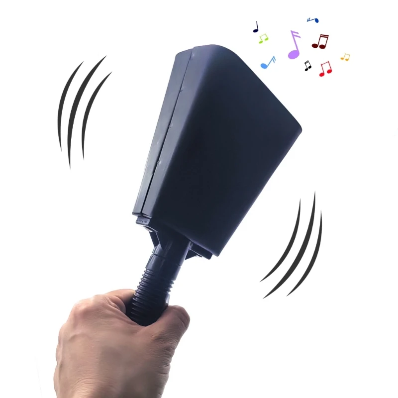 

Cowbell with Handle Footballs Game Cheering Bells Hand Percussions Cowbell