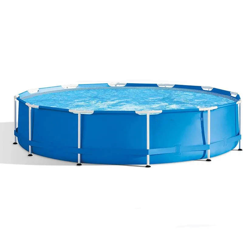 Family Garden Summer Water Swimming Pool Metal Frame Above Ground Inflatable Swimming Pool With Filter Pump