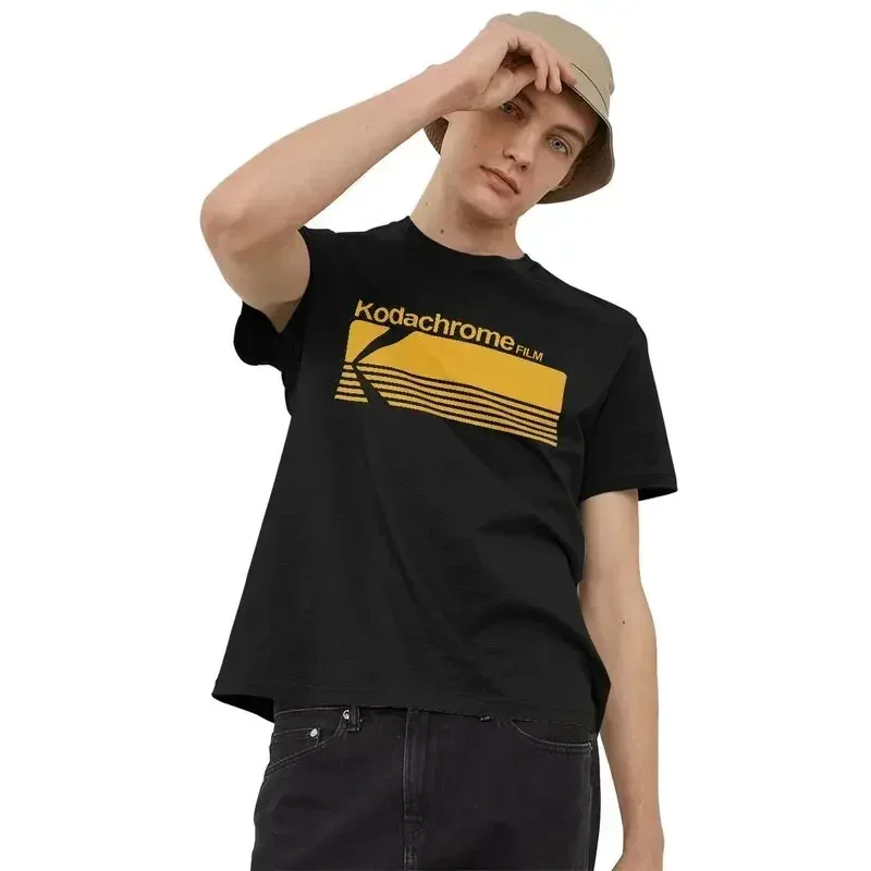 Fashion 90S Kodak Kodachrome Logo Printed T Shirts Summer Short-Sleeve Streetwear T-shirt Men Leisure Photographer Breathe Tees