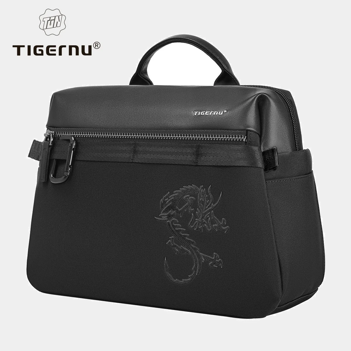 

Сумки Tigernu, мужская модная мужская сумка на плечо, ручная сумка в китайском стиле, подходит для 11-дюймового планшета, водонепроницаемая сумка через плечо серии Dragon