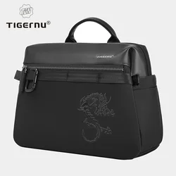 Tigernu Bags Men Fashion Male Shoulder Bag Chinese Style Hand Bag Fit For 11 inch Tablet Waterproof Crossbody Bag Dragon Series