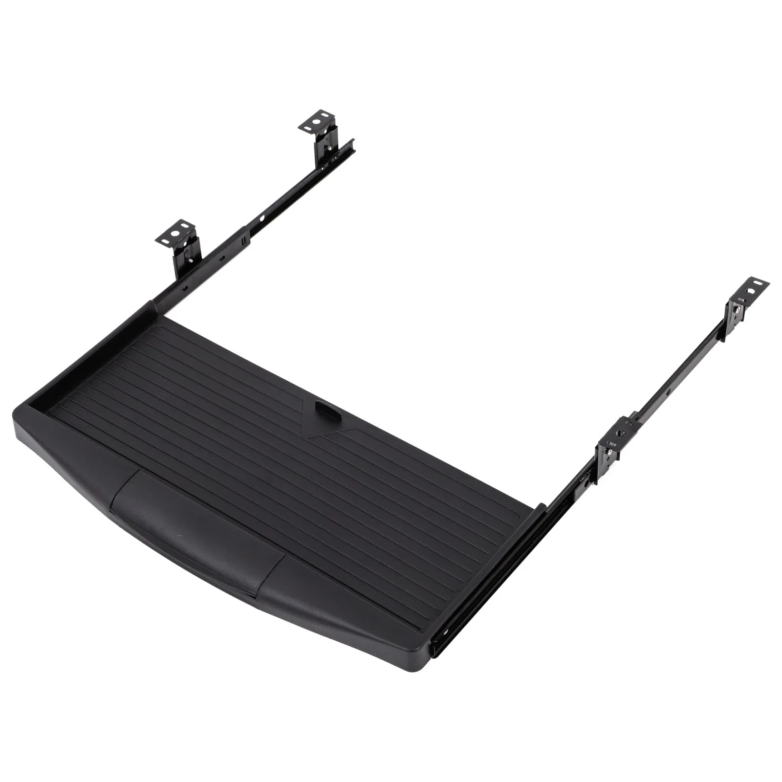 Under Desk Keyboard Tray Storage Plate Wear Resistant Aluminum Alloy Keyboard Drawer Slide Out Desktop Organizer