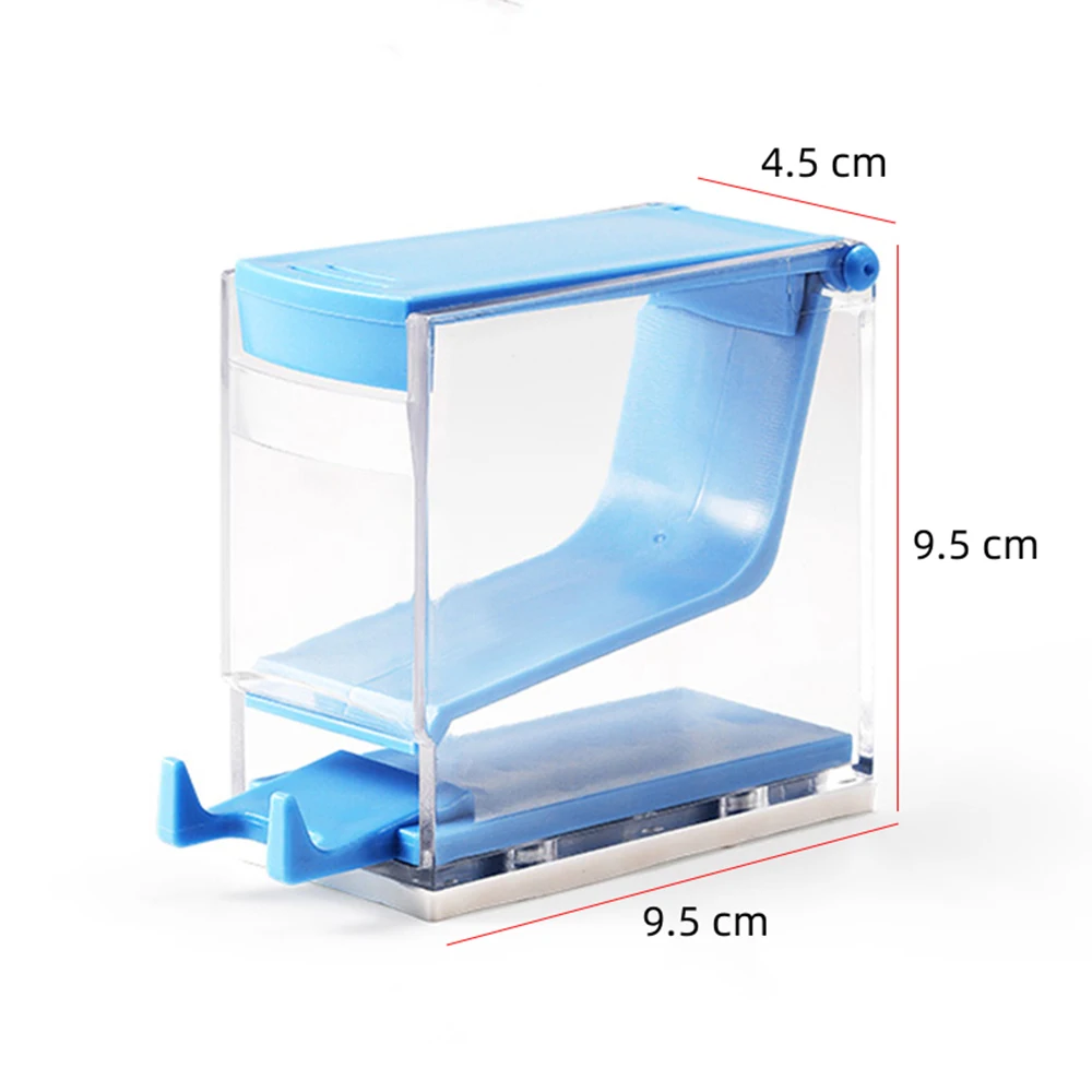 Dental Cotton Roll Dispenser Holder Press Type Box Holder Dental White Blue Color Orthodontics Products Dentistry Lab Supplies