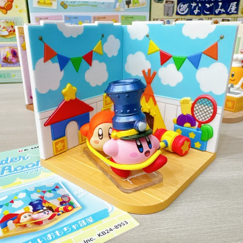 Genuine Re-Ment Star Kirby Wonder Room Collection Action Figure Anime Creative Kirby Toy Ornament Box Egg Hobbies Figurines Toys