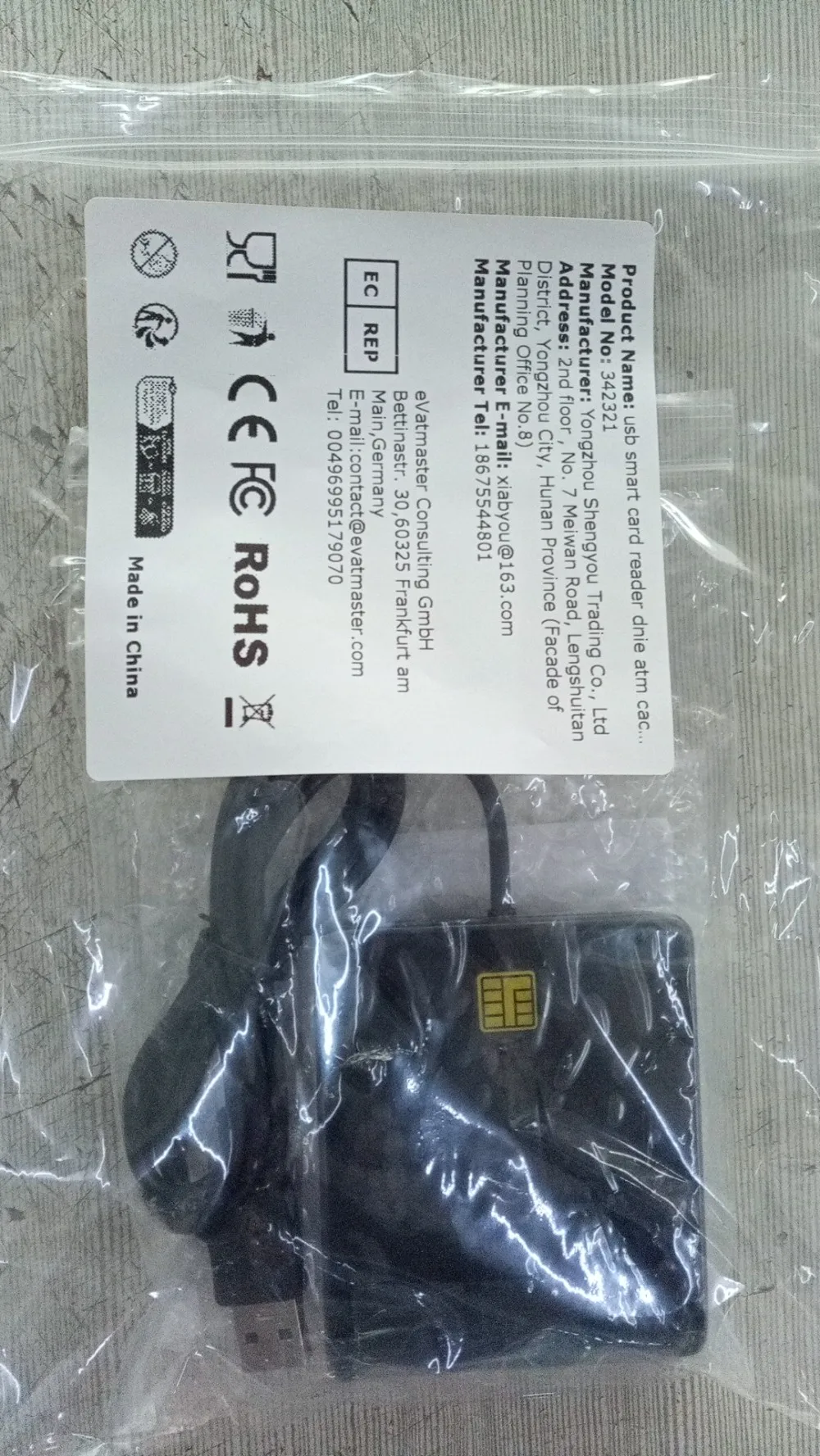 

Portable USB 2.0 Smart Card Reader DNIE ATM CAC IC ID Bank Card SIM Card Cloner Connector for Windows Linux