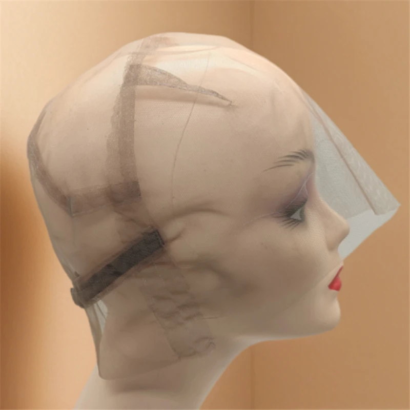 

HD Full Lace Wig Cap without Stretch Lace for Making Wigs Wig Cap with Adjustable Strap