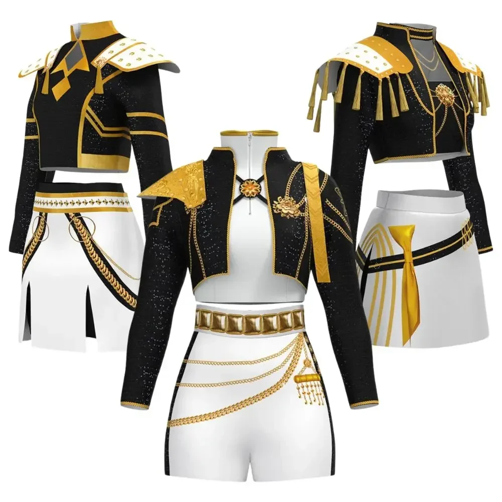 

Детский карнавальный костюм Rumi Zoey Mira Demon Hunters Kpop для детей, одежда с принтом для девочек, наряды для ролевых игр, карнавальный костюм на Хэллоуин