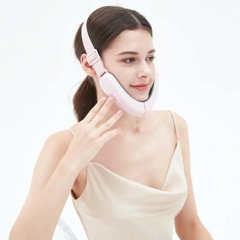 High-Elasticity Electric V-face Device Comfortable Adjustable Intelligent Facial Massager Folding Portable Face Lifting Device