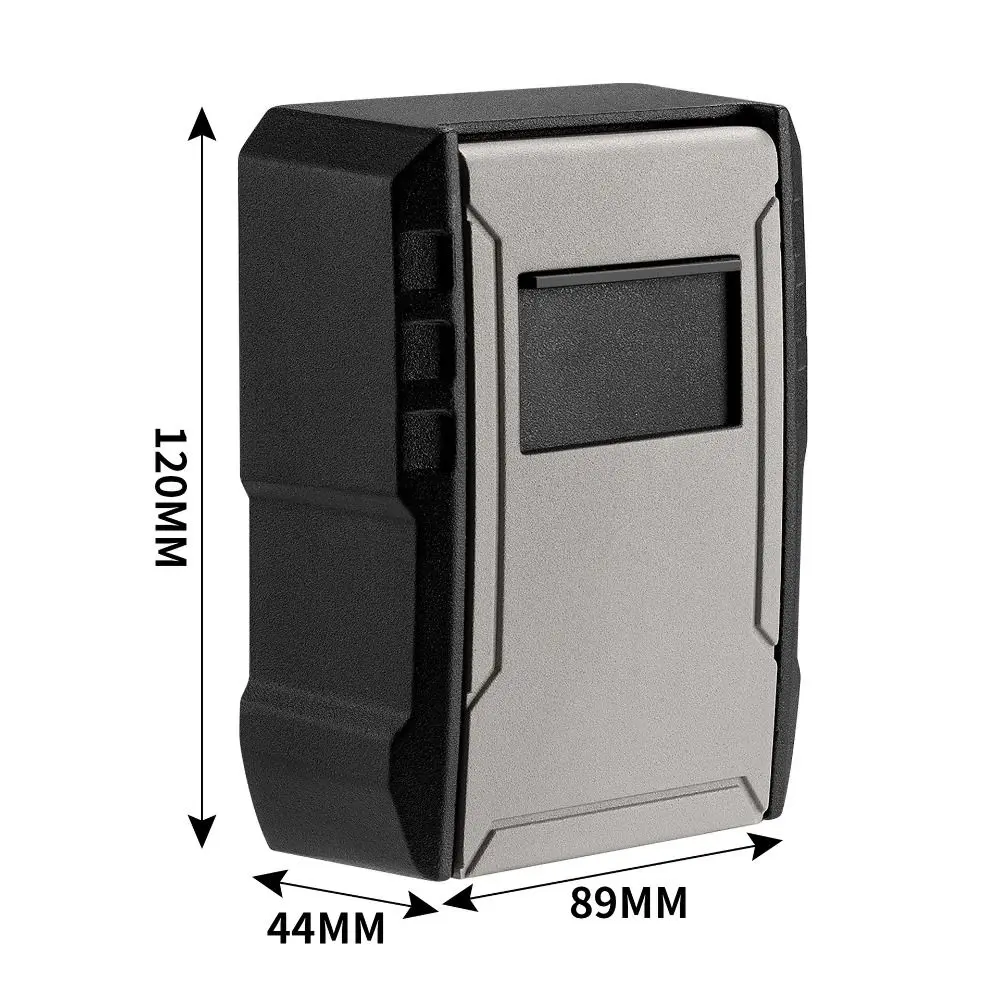 Alloy Key Lock Box Weatherproof Wall Mount Combination Key Storage Box Resettable 4 Digit Anti-Theft Lock Key Safe Box