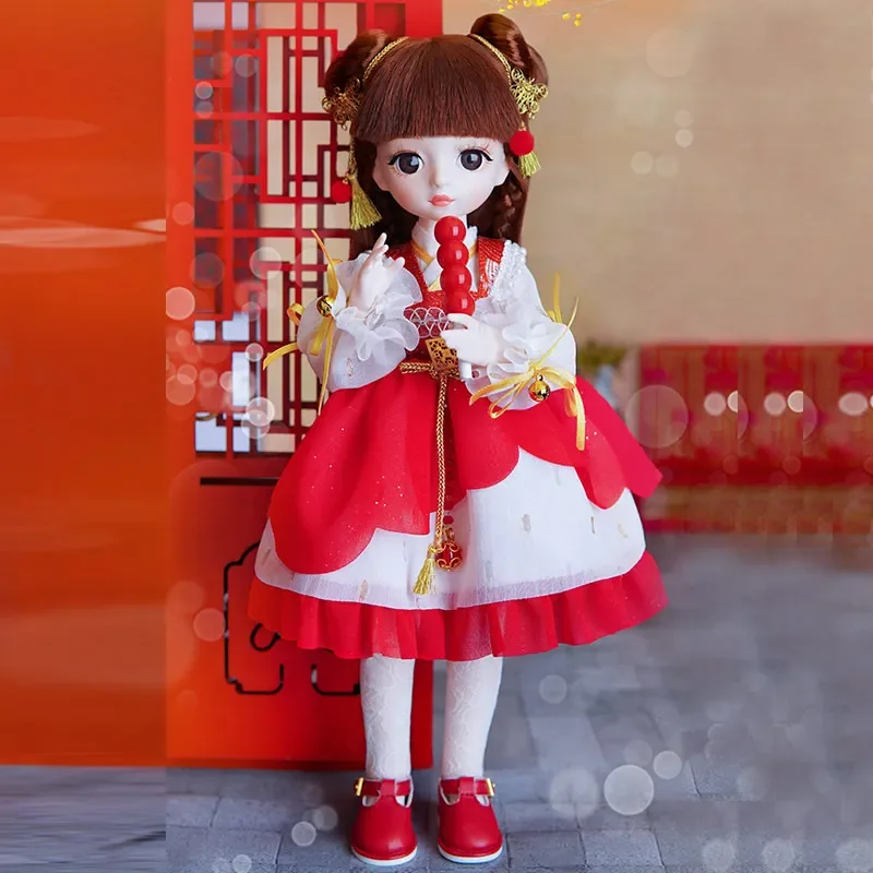 30Cm Lolita Đầm Búp Bê Bjd 26 Phần Trung Quốc Phong Cách Bjd Đồ Chơi Nữ Đẹp Loli Phong Cách Trang Phục Tạo Nên búp Bê Cho Bé Gái Sinh Nhật Tặng