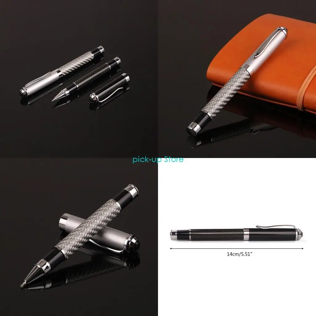 Q5WA ألياف الكربون التوقيع هلام قلم حبر أسود الأعمال الكتابة مكتب اللوازم المدرسية القرطاسية