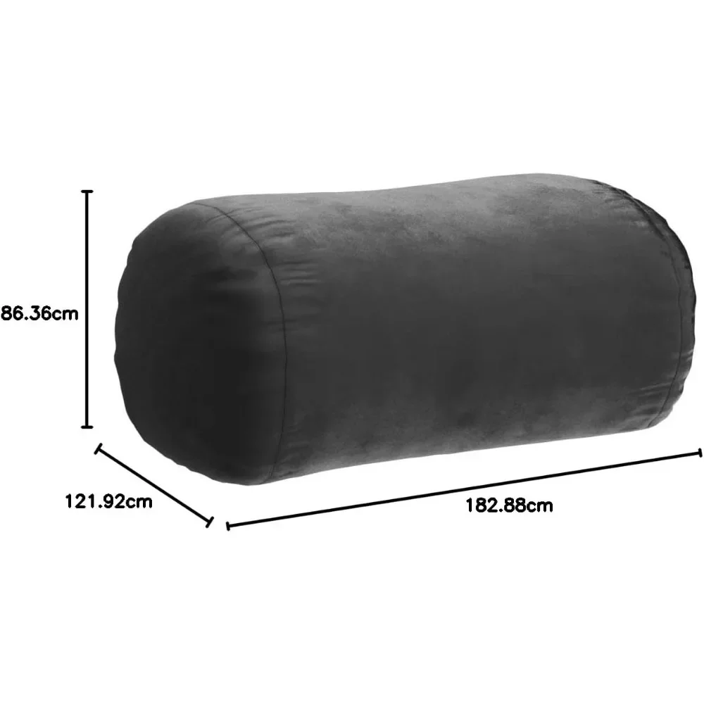 Bean Bag Lounger-kursi panjang boneka busa memori XL penutup suede Super lembut sofa Bean Bag