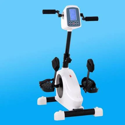Coofull Professional  Mini Portable Exercise Bike with Adjustable Resistance Display Electric Pedal Leg Trainer for Home Gym Use