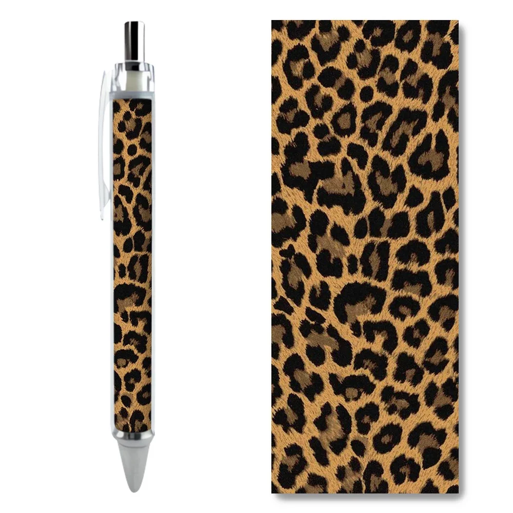 

2/4PCS Simulated Leopard Print Gel Pens HD Pattern Large Capacity Customizable Caneta Stationery Premium Kids School Supplies