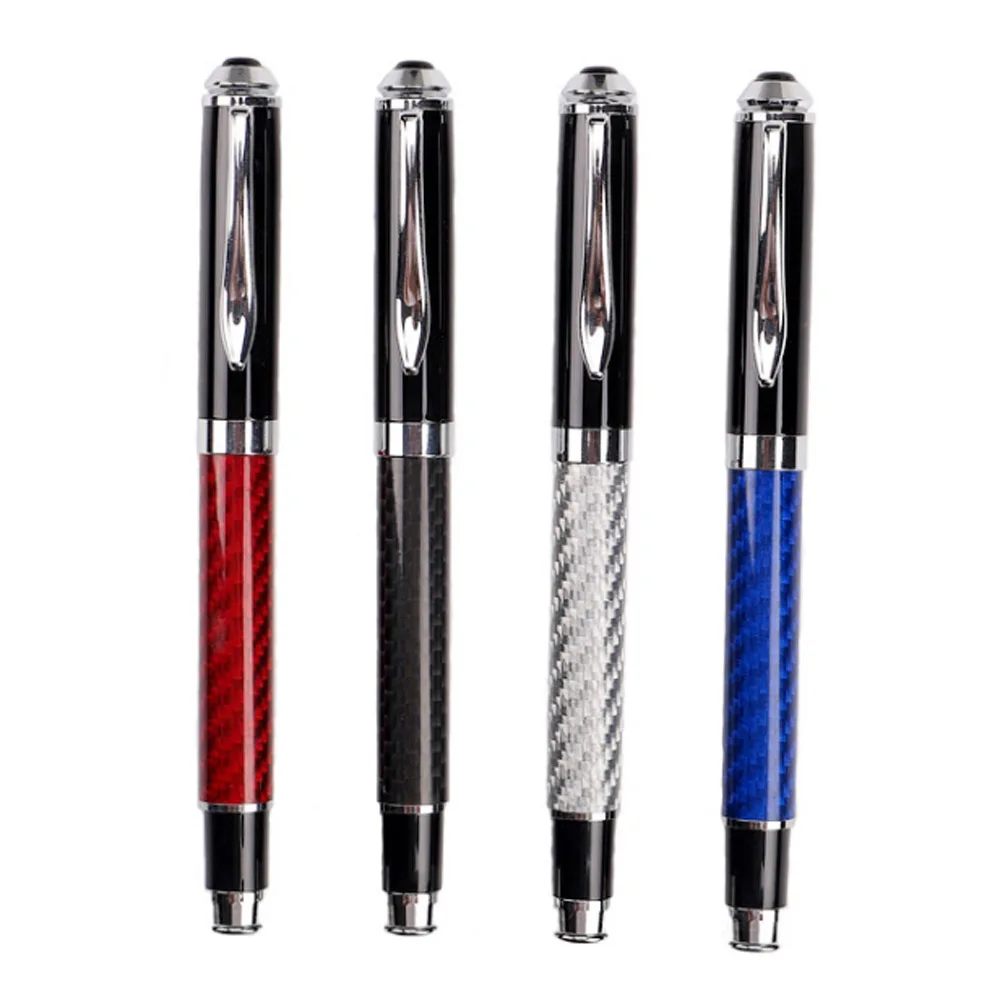 

Carbon Fiber 230 Ball Point Pen Metal Signature Pen Golden Black Stationery Office school supplies Ink Pens For Writing
